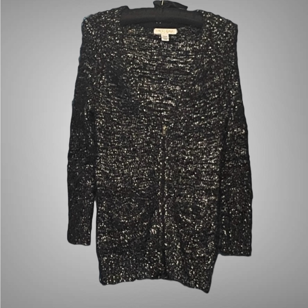 LOVE BY DESIGN FUZZY ZIP UP CARDIGAN SIZE XS